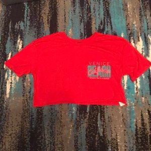 NWOT topshop crop shirt